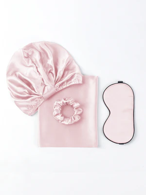 Image of 19 Momme Seta Pelle-Friendly bellezza 4 Pz Set (Cerniera Nascosta Federa)