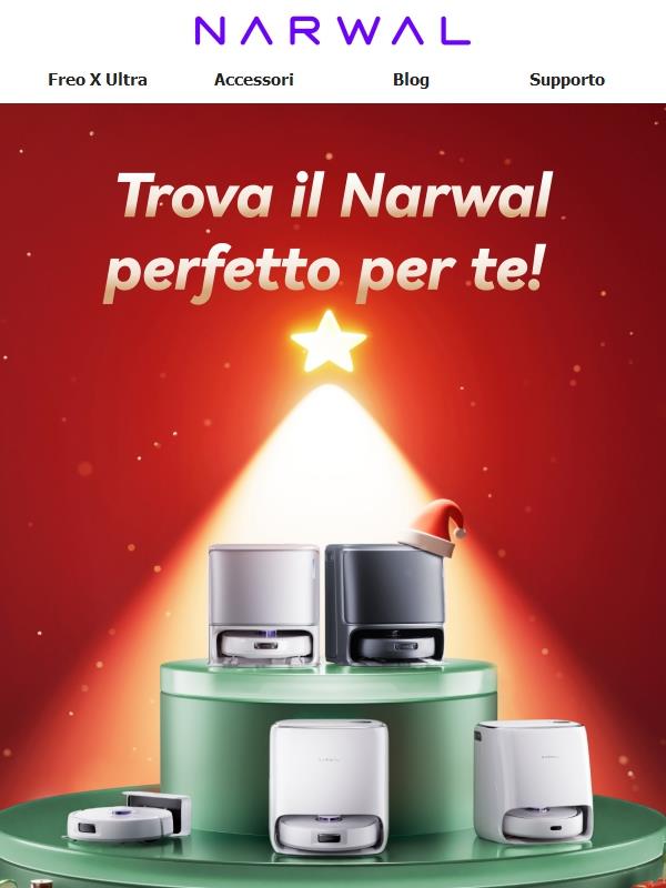 🎄Offerte Natalizie su Narwal! Trova il Tuo Robot Perfetto!