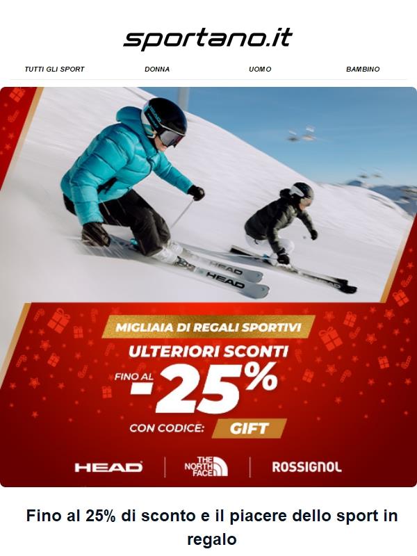 Regali di Natale con sconti fino al -25% 🎄