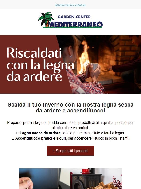 Scalda il tuo inverno con la nostra legna secca da ardere e accendifuoco