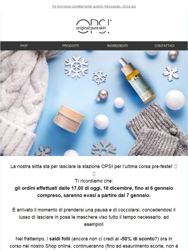 OPS! Hai tempo fino alle 17 📣