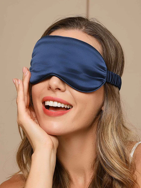 Image of Maschera per gli occhi del sonno in pura seta