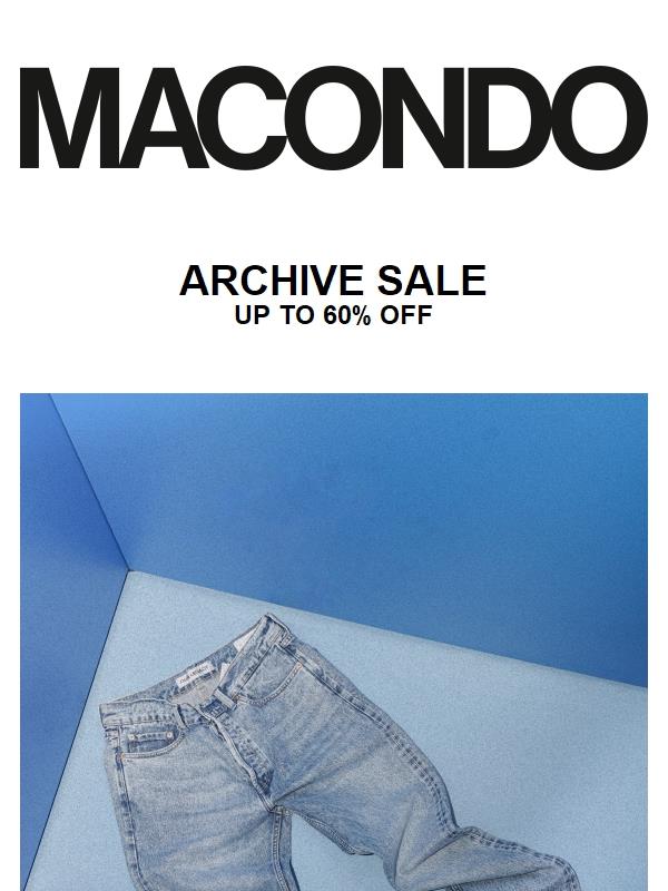 ARCHIVE SALE | UP TO 60% OFF