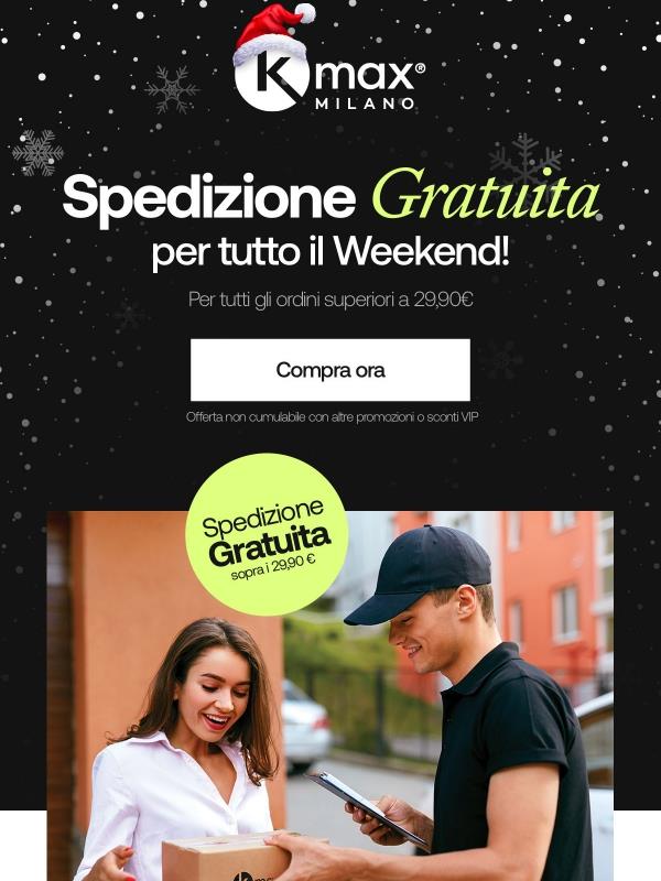 🎁 SPEDIZIONE GRATUITA PER TUTTO IL WEEKEND