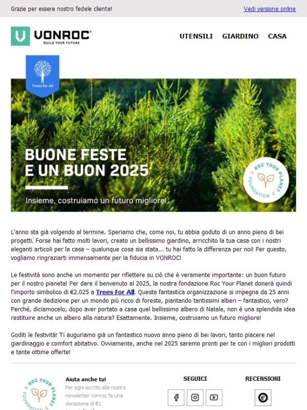 VONROC ti augura buone feste e un buon 2025!🎄