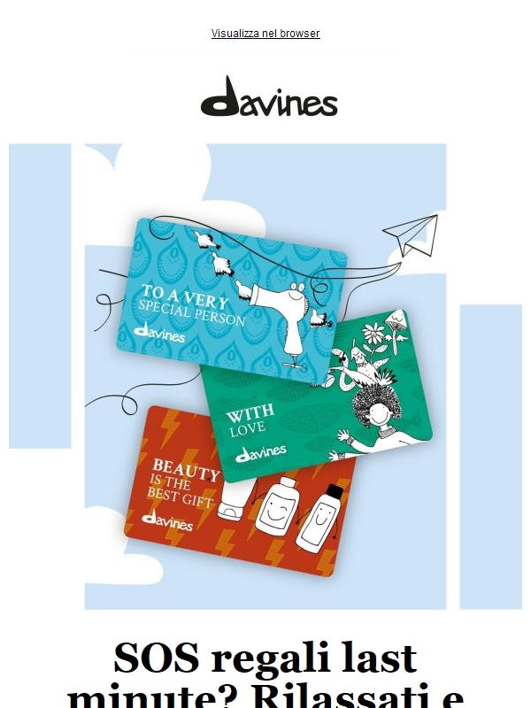 Regali dell'ultimo minuto? Acquista una E-Gift Card🎁