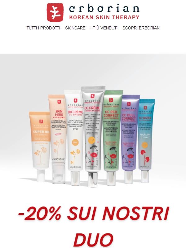 Crea il tuo duo perfetto e risparmia il 20%!