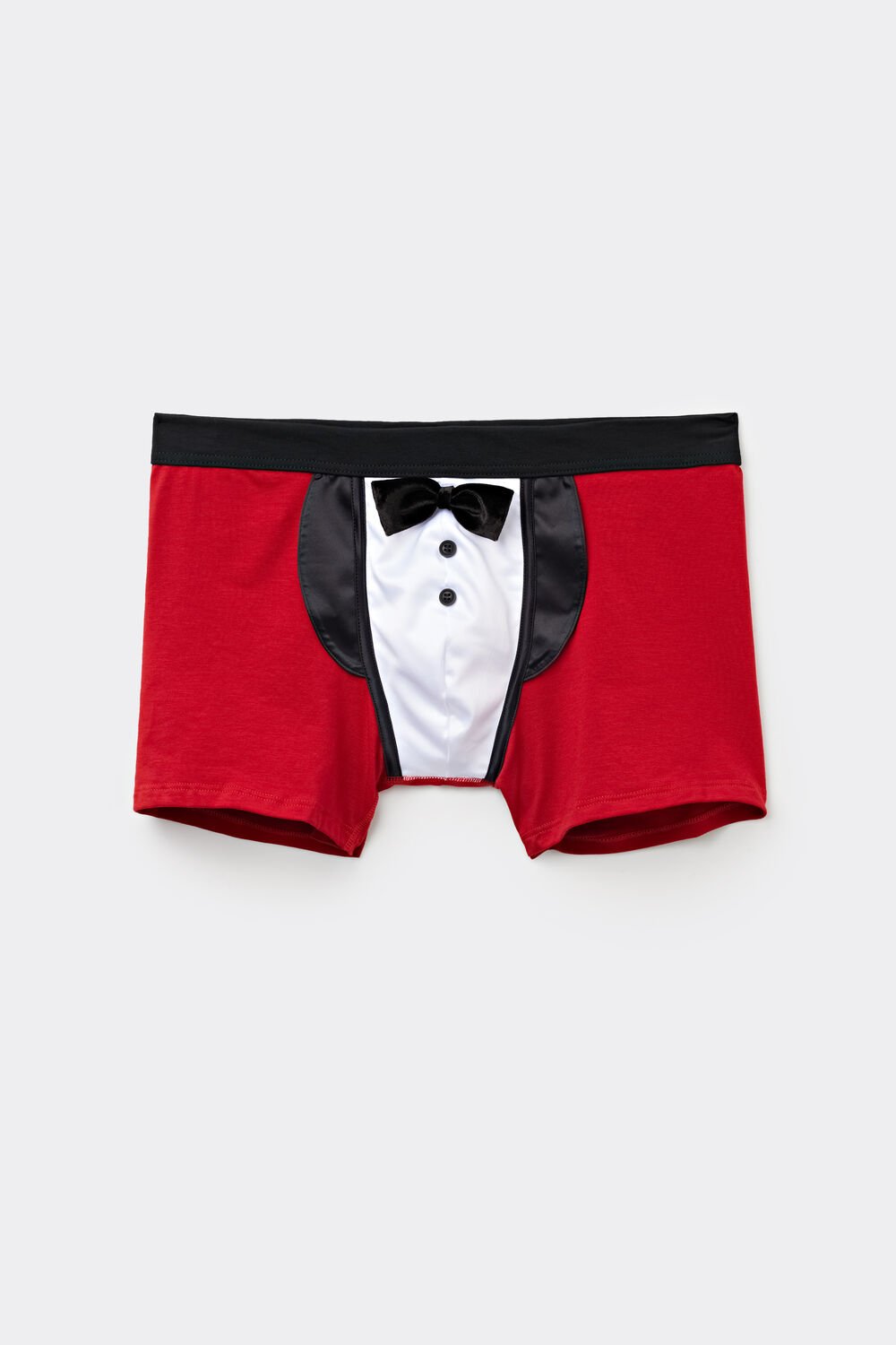 2 Slip Uomo In Cotone Rosso Elasticizzato, Tema Natale E Capodanno, Taglia S106