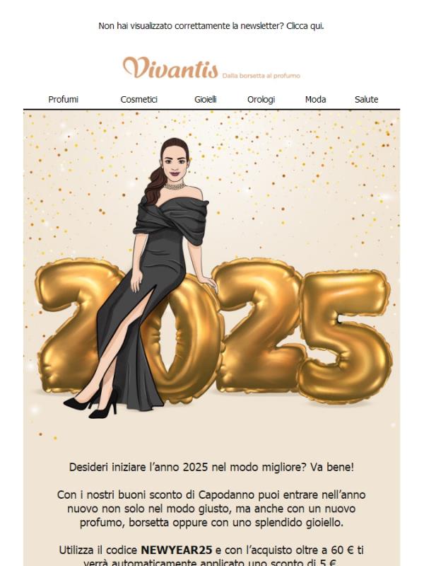 Esclusivo coupon di CAPODANNO | Inizia il 2025 in grande stile!