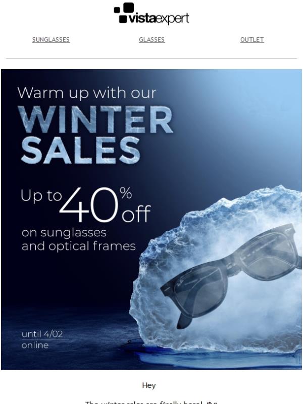 ❄️ Winter Sales ❄️ Up to 40% Off on Sunglasses and Optical Frames😎
