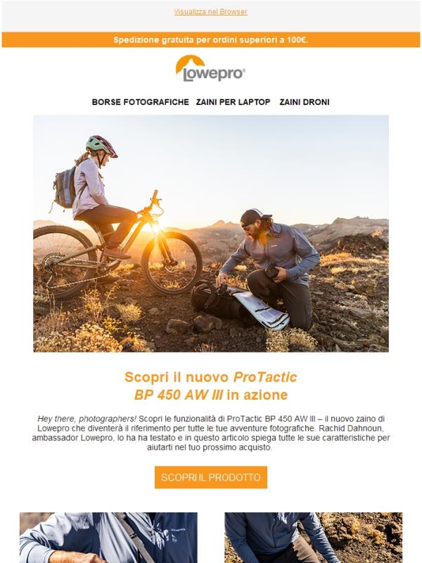 📸 Scopri l'ultimo zaino fotografico di Lowepro | ProTactic BP 450 AW III