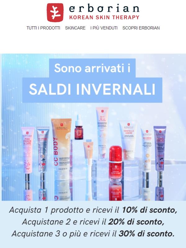 ❄️ Saldi invernali: fino al 30% di sconto su tutto il sito - Non perdere l'occasione!