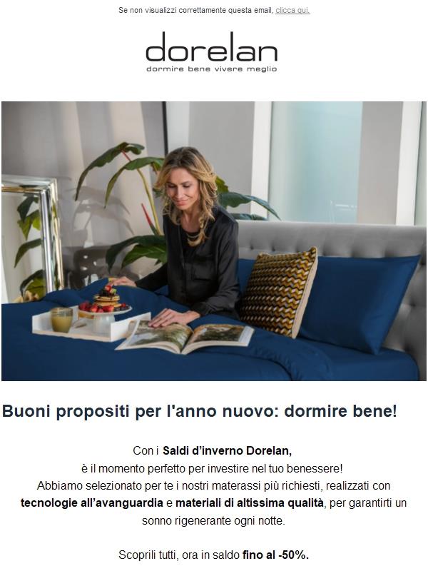 Saldi d'Inverno sul materasso dei tuoi sogni