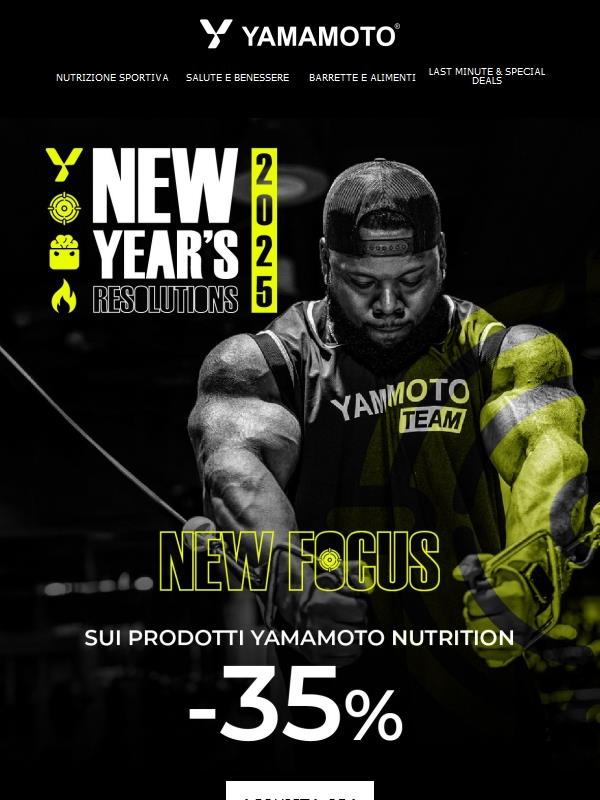 Buoni propositi per il nuovo anno? Inizia dai Pre-workout Yamamoto in offerta speciale⚡