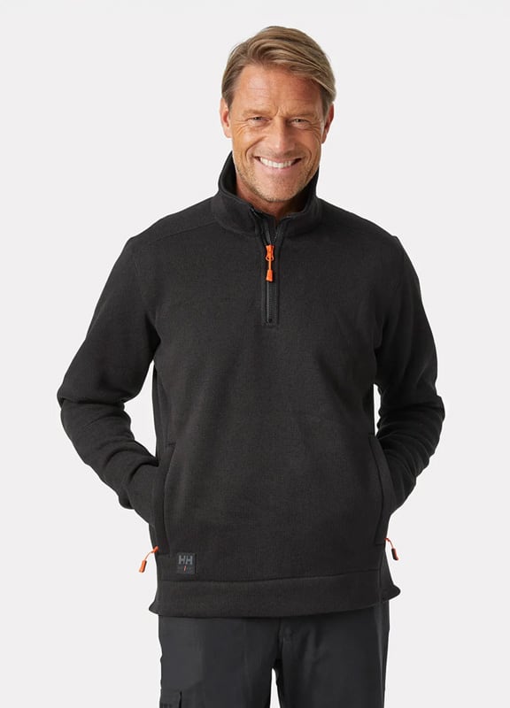 Man wearing Kensington Halfzip Knit Fleece Jacket