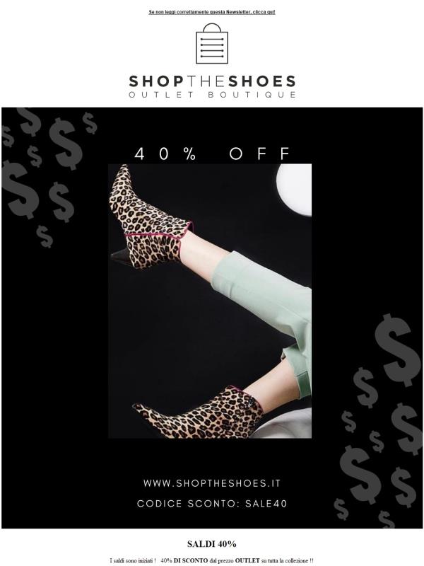 I tuoi SALDI preferiti, ora con un extra -40%!