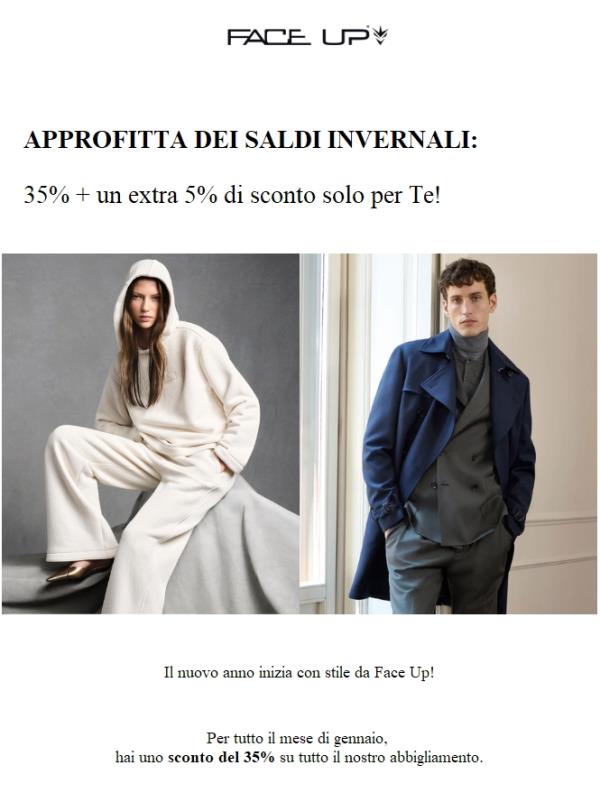 ✨ 35% + 5% di sconto extra per Te ✨