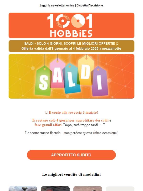 🚨SALDI | Ancora 4 giorni per approfittarne!