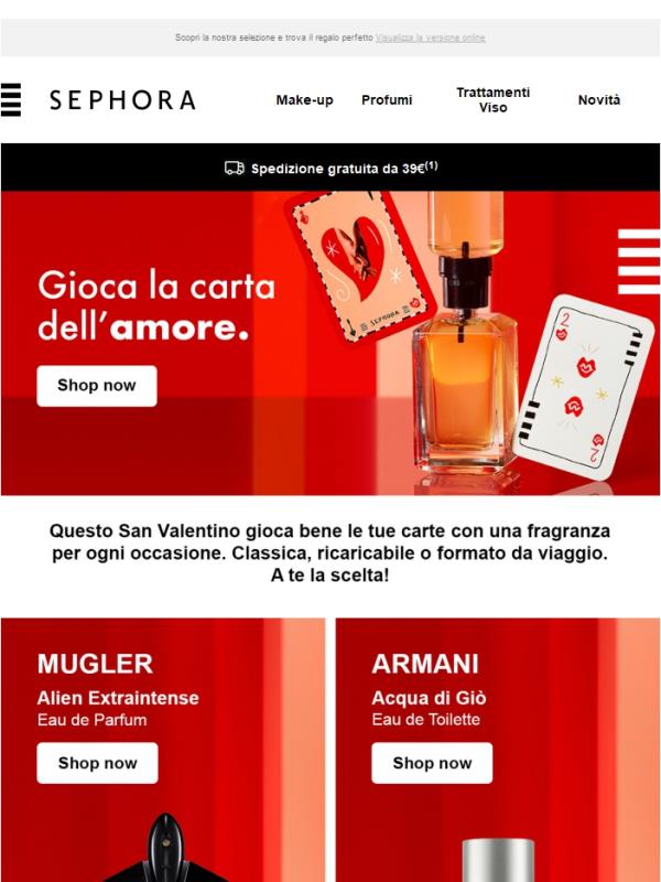 Gioca la carta dell'amore ❤️