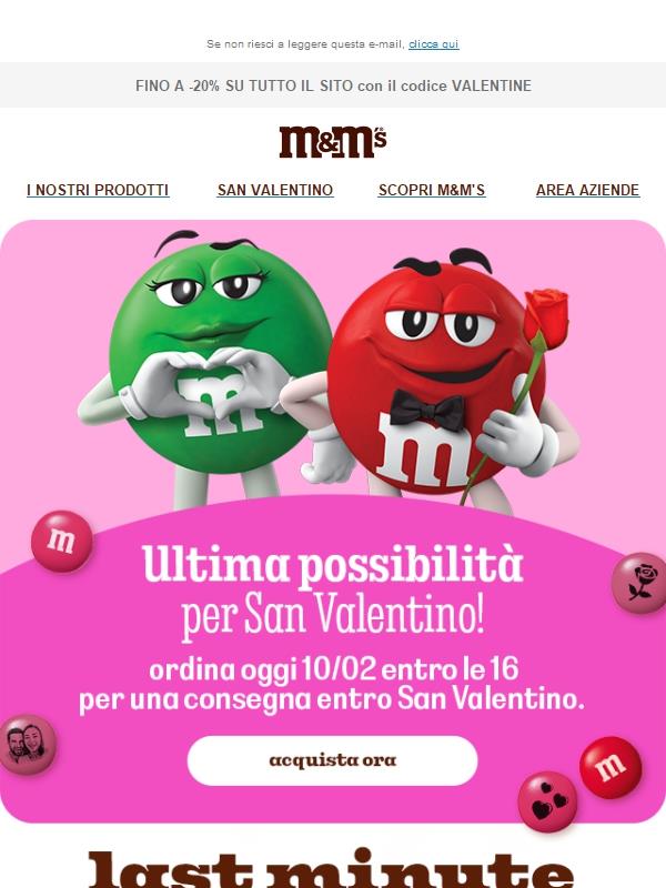 ULTIMO GIORNO PER una consegna per San Valentino