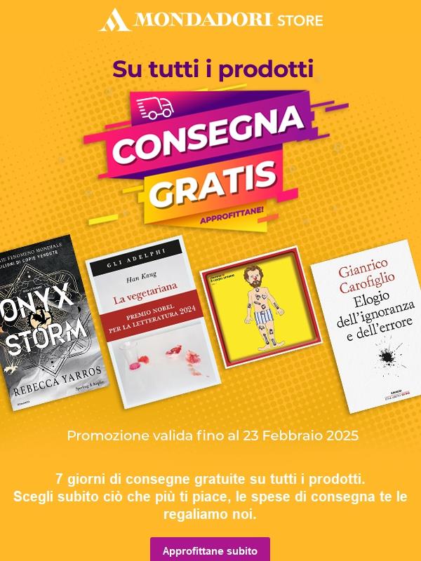 Consegne gratis su libri, musica e cinema. Approfittane!