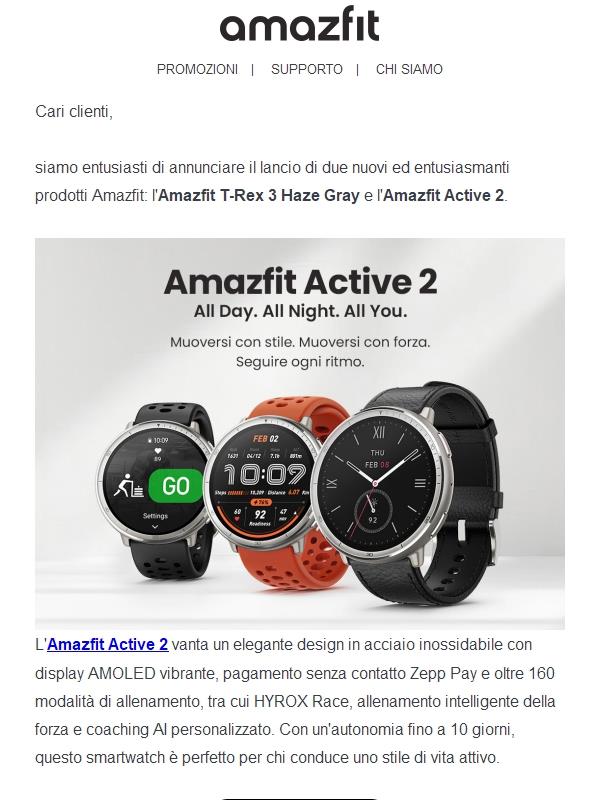 🎉Presentazione dei nuovi arrivi di Amazfit!