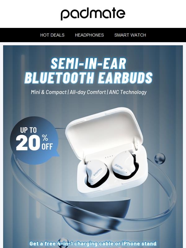 20% OFF PamuFit N Semi-in-ear Earphones!