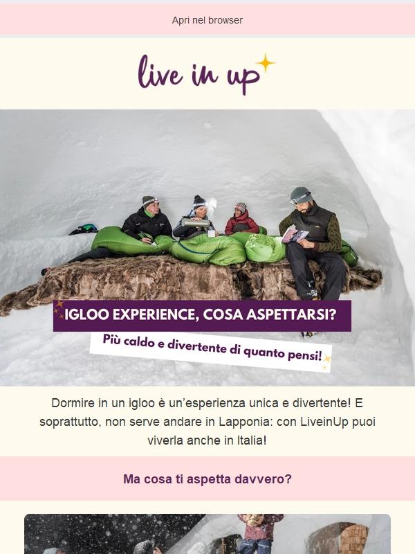 Hai mai dormito in un Igloo?