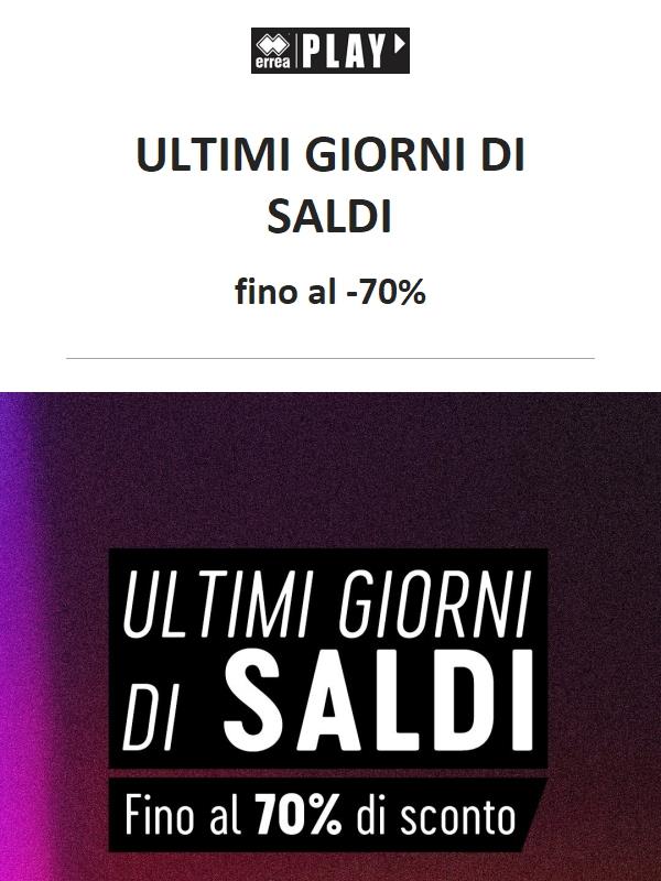Ultimi giorni di saldi