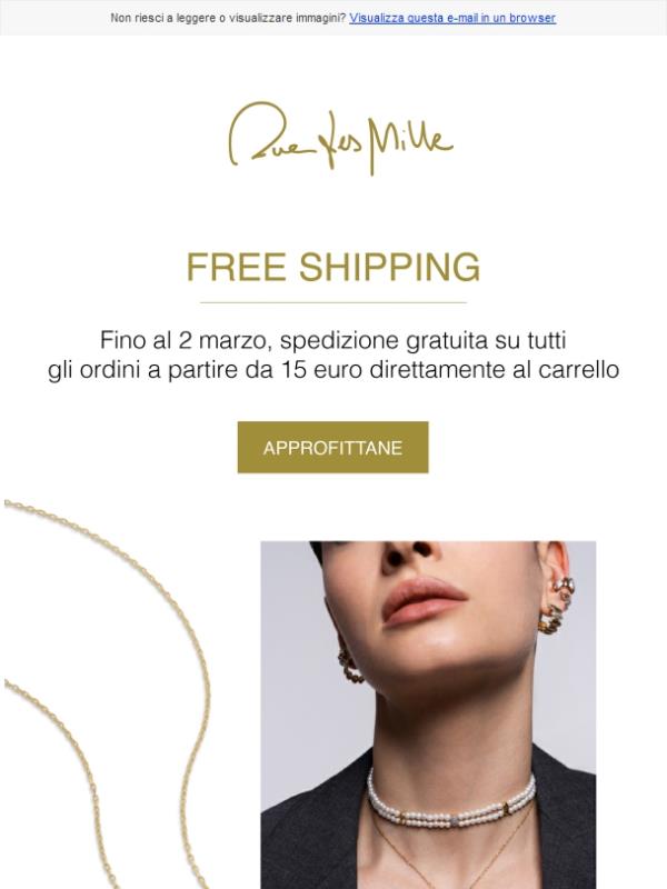 Solo per poco: Free shipping