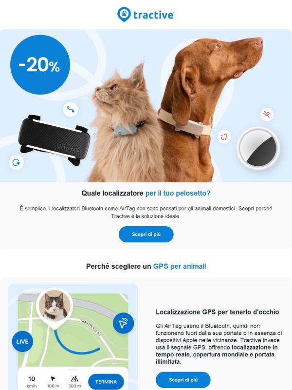 Tractive o localizzatori Bluetooth?