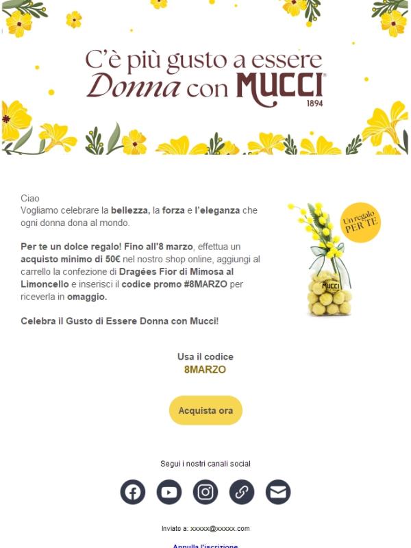 C'è più gusto a essere Donna con Mucci!