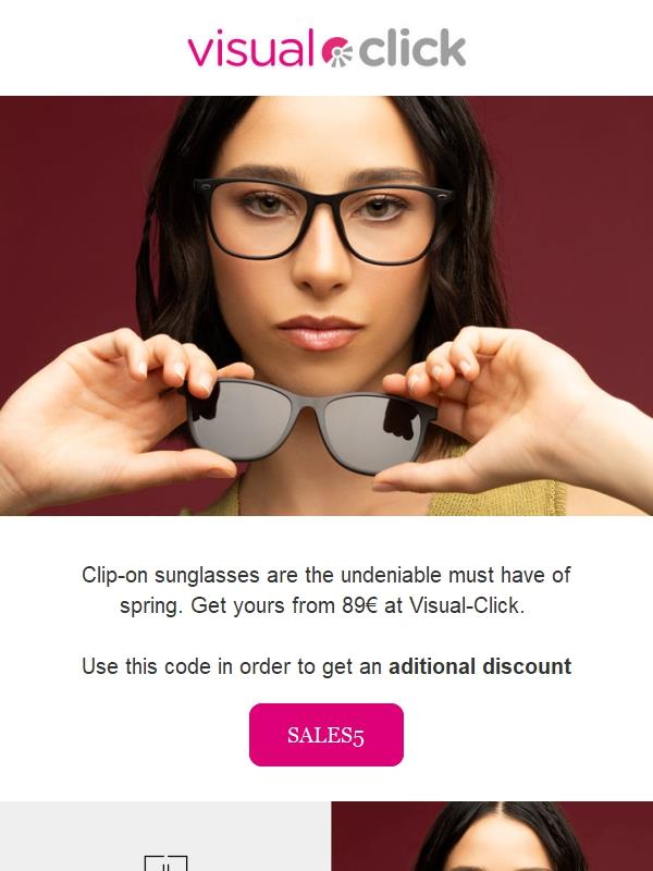Visual-Click: ️ Clip-on glasses from €89! Get ready for spring ☀️ | Jekoo