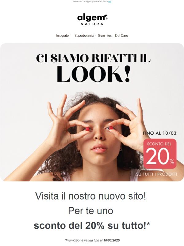 Nuovo sito Algem Natura