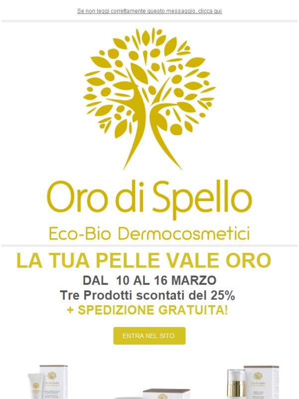 Oro di Spello - Approfitta dell'offerta, TRE prodotti Scontati del 25%