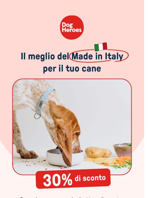 Ingredienti freschi, ricette bilanciate e tanto amore per il tuo cane