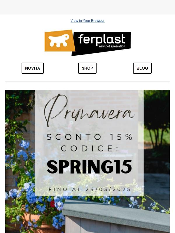 Quasi Primavera 🌷 -15% su tutto