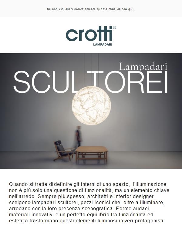 Lampadari scultorei: quando la luce diventa arte