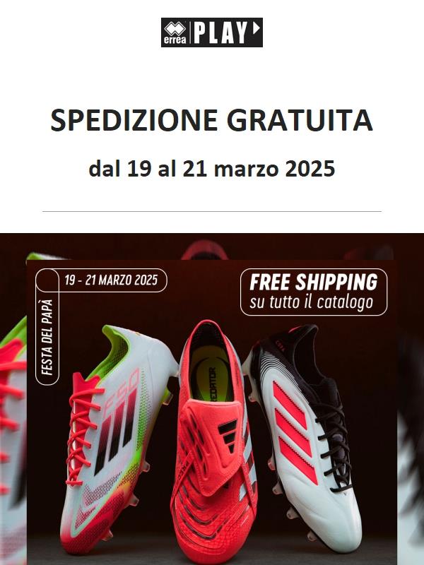 Spedizione gratuita