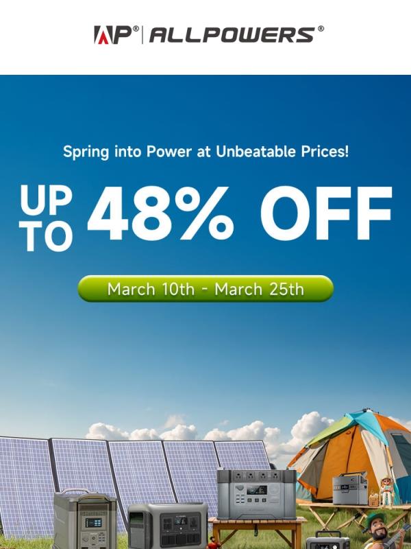 🌷 Last Day of ALLPOWERS Spring Promotion! Don’t Miss Out! 🌷