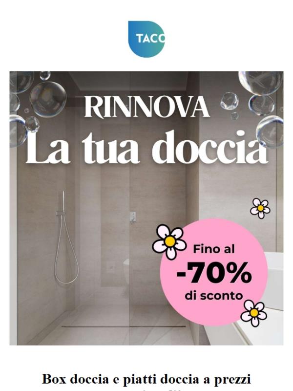 Rinnova la tua doccia con le migliori offerte della stagione
