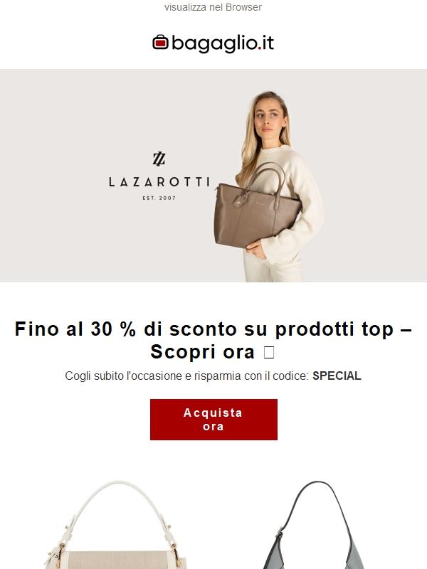 Fino al 30 % di sconto su prodotti top – Scopri ora 👜