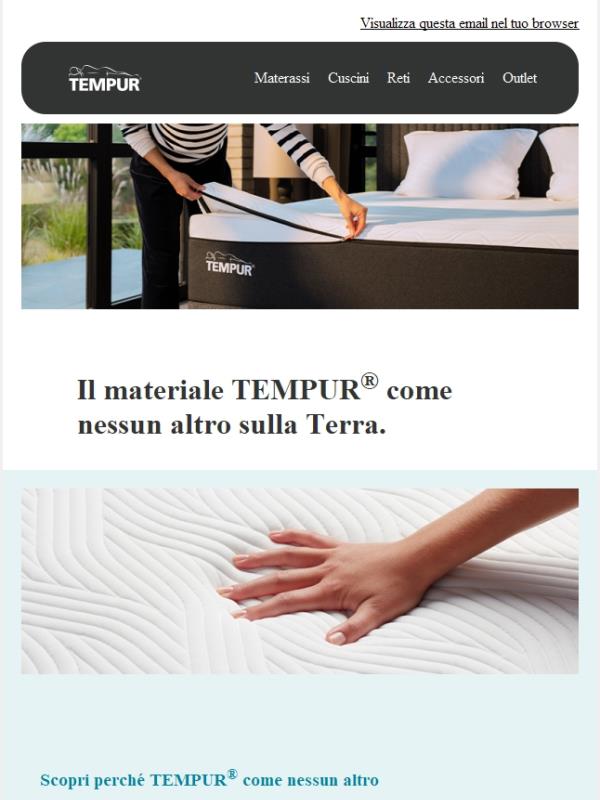 Benvenuto su Dormi Meglio con TEMPUR®