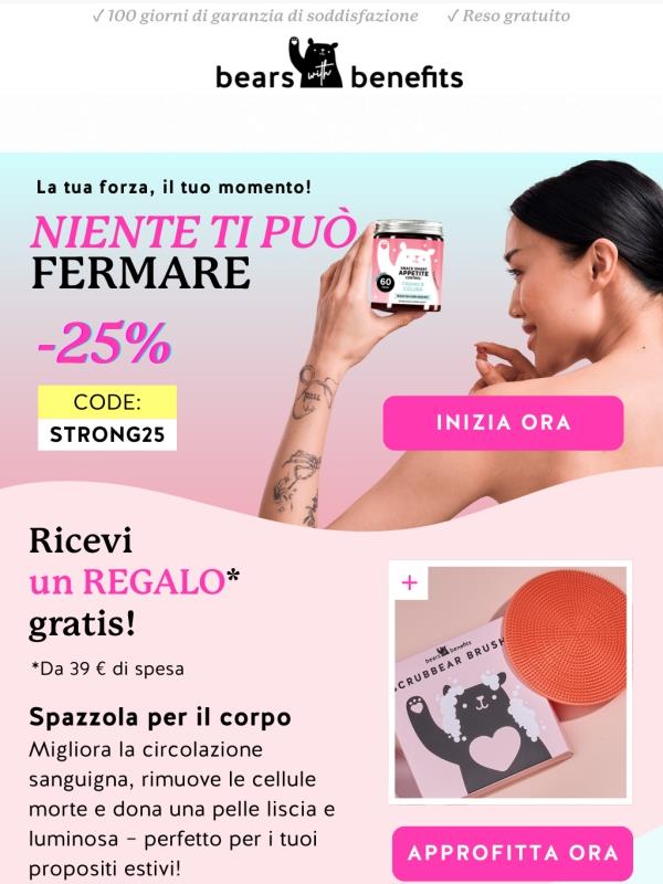 -25% + Regalo: Sentiti inarrestabile