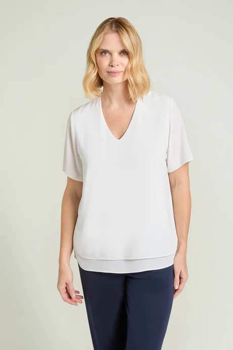 BLUSA IN DOPPIA GEORGETTE