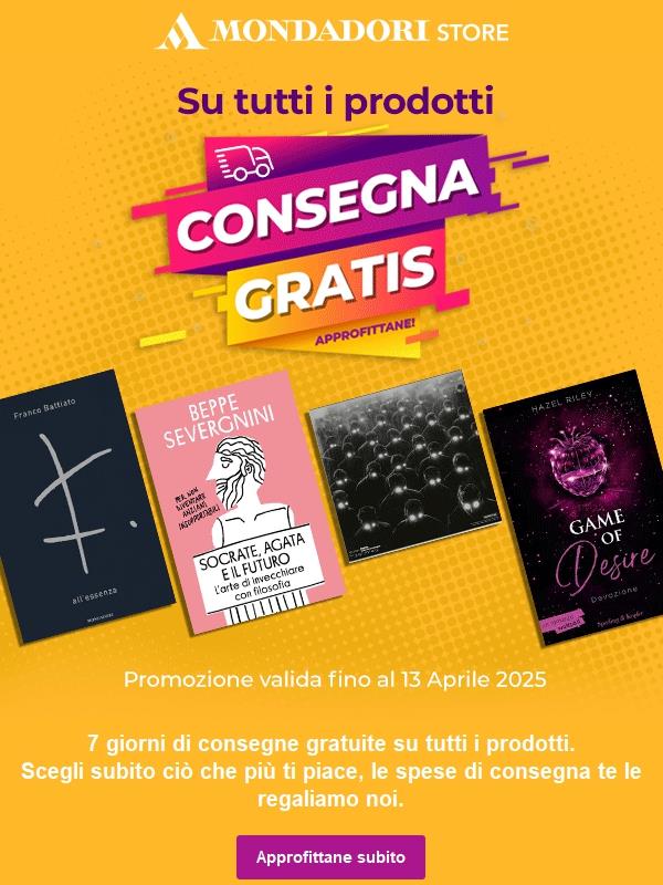 Consegne gratis su libri, musica e cinema. Approfittane!