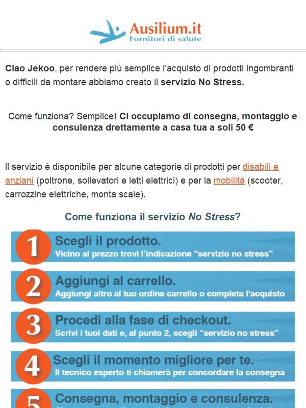 La consegna e il montaggio sono gratuiti