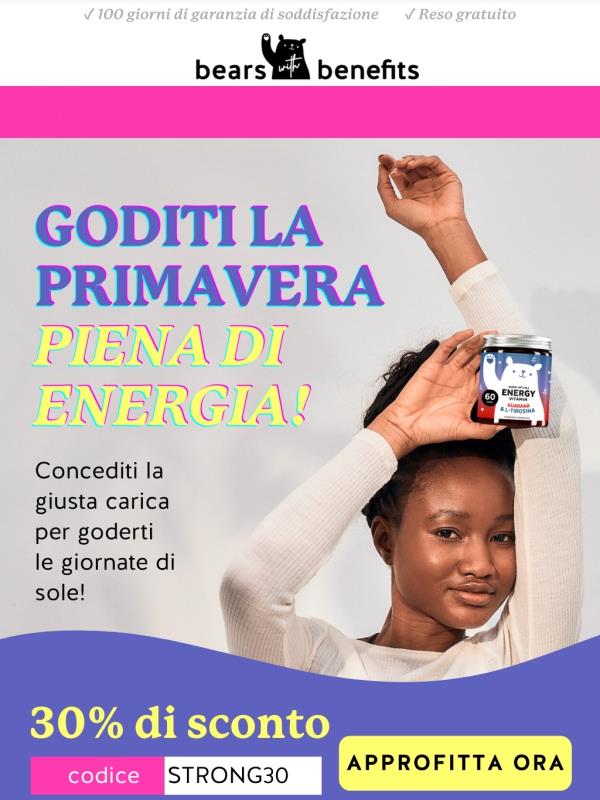 Risparmia il 30% + fino a 2 regali per te!