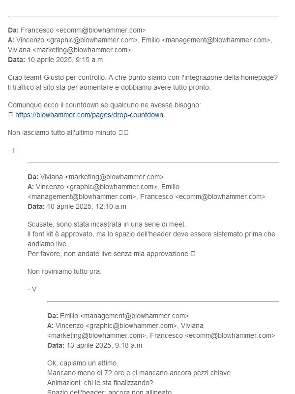 Re: Siamo pronti per questo drop?