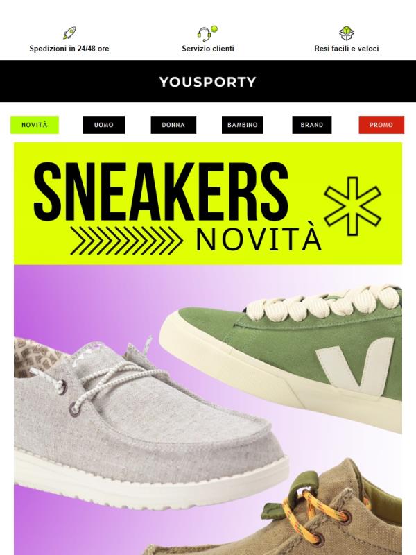 ✅ ANCORA NOVITÁ su YOUSPORTY: Sneakers Ultimi Arrivi